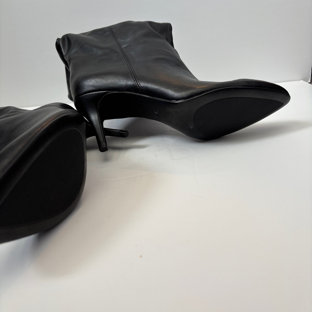 Zara Black Heeled Boots - Picture 3 of 4